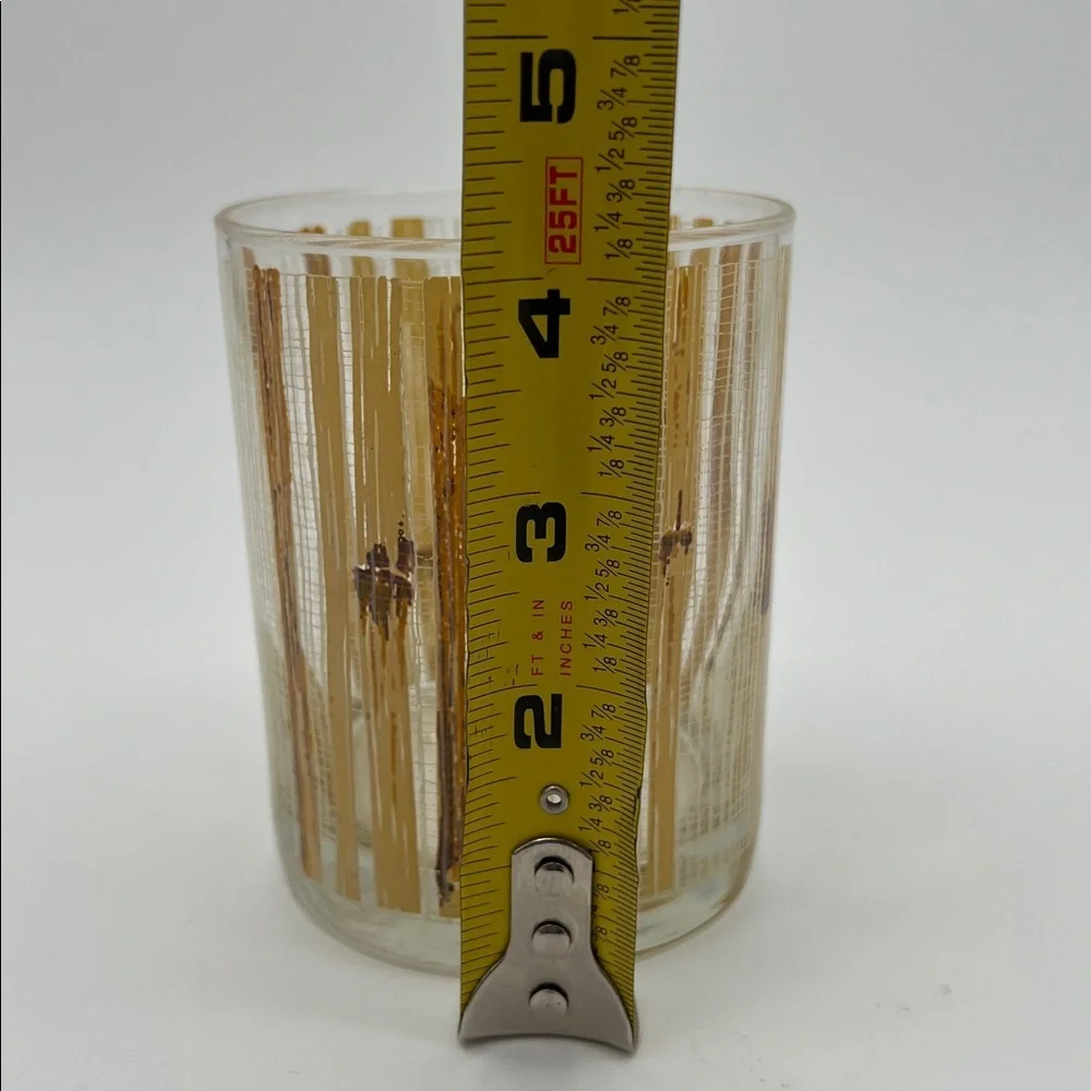 Vintage Cera Glassware for Neiman-Marcus Rocks Glasses Bamboo Design (Set of 2)